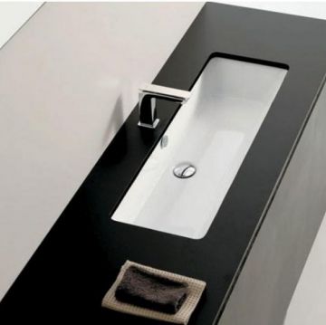 Раковина Artceram (Арткерам) Washbasins GEA 90х33 см, без отверстий, цвет: белый GEL002 01 00