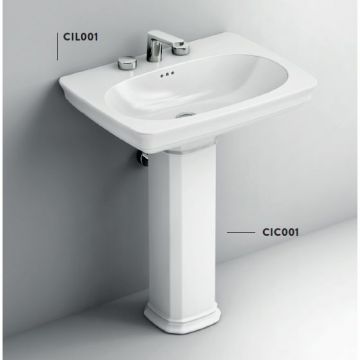 Раковина Artceram Civitas 68х50 см, 1 отверстие, подвесная, цвет: белый CIL001 01 00 *1