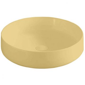 Раковина Artceram (Арткерам) Cognac 48 см, накладная, без отверстий, без перелива, цвет: giallo zinco COL002 12 00