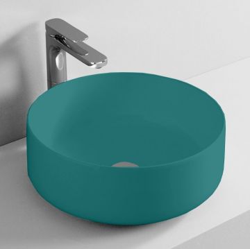 Раковина Artceram (Арткерам) Cognac 42 см, без отверстий, накладная, без слив-перелива, цвет: Green foresta COL001 43 00