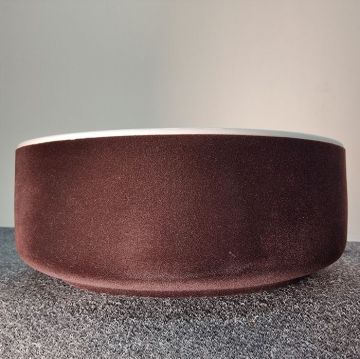 Раковина Artceram (Арткерам) Cognac 42 см, без отверстий, накладная, без слив-перелива, цвет: белый / testa di moro COL001 01 65 bianco/testa di moro