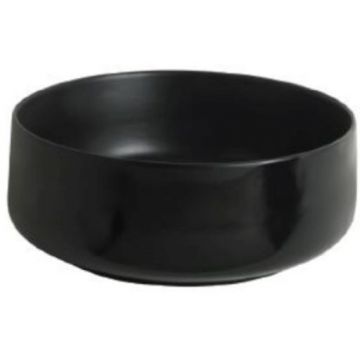 Раковина Artceram (Арткерам) Cognac 42 см, без отверстий, накладная, без слив-перелива, цвет: черный матовый COL001 17 00