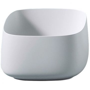 Раковина Artceram (Арткерам) Cognac 43x43 см, без отверстий, накладная, цвет: матовый белый COL006 05 00