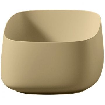 Раковина Artceram (Арткерам) Cognac 43х43 см, без отверстий, накладная, цвет: giallo zinco COL006 12 00