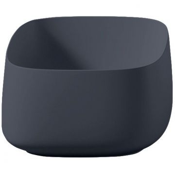 Раковина Artceram (Арткерам) Cognac 43х43 см, без отверстий, накладная, цвет: notte COL006 36 00