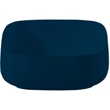 Раковина Artceram Cognac 46x41 см, без отверстий, настольная Quadro, цвет: notte COL007 36 00