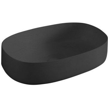 Раковина Artceram (Арткерам) Cognac 55х35 см, без отверстий, накладная, цвет: nero roma COL003 20 00