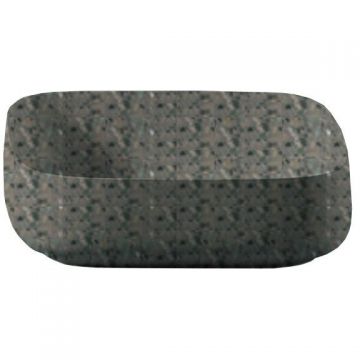 Раковина Artceram (Арткерам) Cognac 56x41 см, без отверстий, накладная, цвет: dark terrazzo COL009 88 00