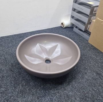 Раковина Azzurra (Аззурра) Fleur накладна, 45х16см, без отверстий, цвет: Tortora LALA045160F0TO*0