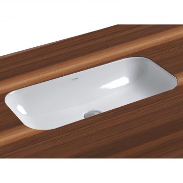 Раковина Azzurra (Аззурра) Glaze 69х38 см, без отверстий, цвет: белый GLLT06938000BI (GLZ 69x38/SP bi)