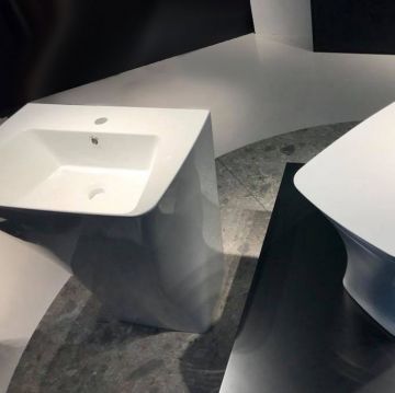 Раковина напольная Azzurra (Аззурра) Hera 63х43х85 см, 1 отверстие, цвет: белый HELF06343T0MBI*1