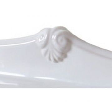 Раковина Azzurra (Аззурра) Jubilaeum с колонной 90x56xH32 см, 1 отверстие, цвет: Bianco lucido JULP0905500MBI/(JUB200/90 bi)*1