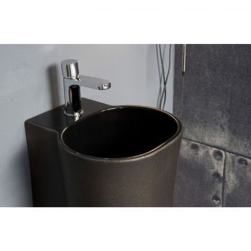 Раковина Azzurra (Аззурра) Nativo подвесная 35x37x62 см, 1 отверстие, с креплением, цвет: Bianco lucido LALS035370NM/(NAT200/1 bi)*1