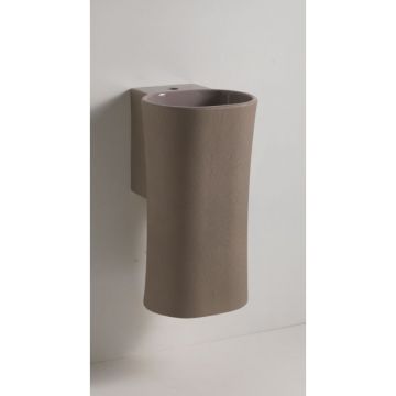 Раковина Azzurra (Аззурра) Nativo подвесная 35x37x62 см, без отверстий, с креплением, цвет: Bianco lucido LALS035370N0BI/(NAT200/0bi)*0