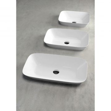 Раковина Azzurra (Аззурра) Prua 60х40 см, без отверстий, цвет: белый PRLN06040000BI/(PRU60/IN bi)*0