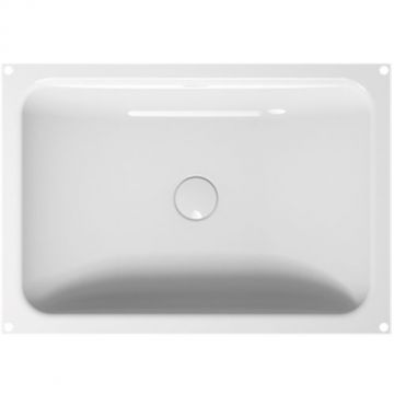 Раковина Bette (Бетте) One встраиваемая снизу, 58.7х40.8х13см, без отверстий, с шумоизоляцией, с переливом, сталь, цвет: белый A136-000
