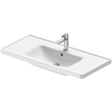 Раковина Duravit (Дуравит) D-Neo 100.5х48 см, накладная, с переливом, 1 отверстие, цвет: белый 2367100000