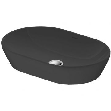 Раковина Duravit (Дуравит) D-Neo накладная 60х40cм., без перелива, без отверстий, цвет: черный матовый 2372601370