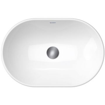 Раковина Duravit (Дуравит) D-Neo накладная 60х40см, без перелива, без отверстий, WonderGliss, цвет: белый 23726000701