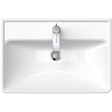 Раковина Duravit (Дуравит) D-Neo накладная 65х44см, с переливом, с 1 отверстие, цвет: белый 2366650000