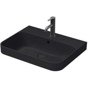 Раковина Duravit (Дуравит) Happy D.2 Plus 60х46 см, 1 отверстие, с переливом, цвет: Anthracite matt 2360601300