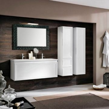 Раковина Eban (Ебан) Pink 121, керамическая, 121*46,5, форма: большой овал, с 1 отверстие, цвет: белый FPLPK121-B*1