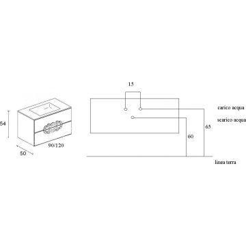 Раковина Eurolegno (Евролегно) Glamour моноблок, с 1 отверстие, цвет: золото CRG502V1R1206 fog.oro