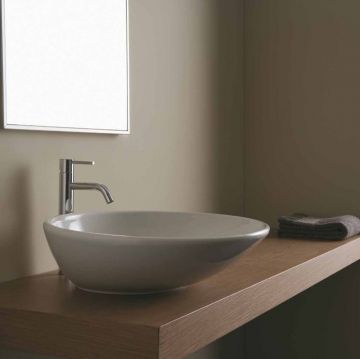 Раковина Globo (Глобо) Lavabi darr 50х50х14 см, без отверстий, без перелива, цвет: белый LAT50.BI