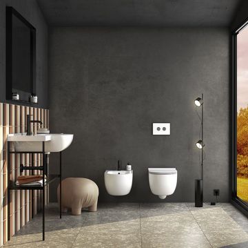 Раковина Globo (Глобо) Mode 100х49 см, 1 отверстие, подвесная/на столешницу, цвет: белый ME100BI*1