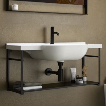 Раковина Globo (Глобо) Mode 100х49 см, 1 отверстие, подвесная/на столешницу, цвет: белый ME100BI*1