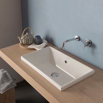 Раковина Globo (Глобо) Stockholm 55х34 см, без отверстий, цвет: белый FO056.BI