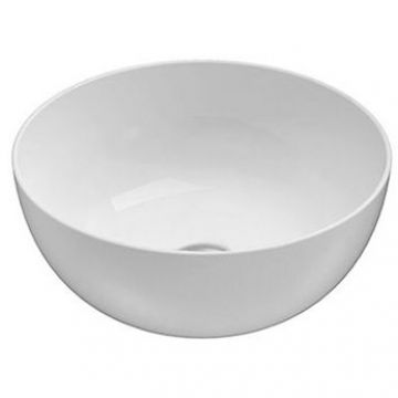 Раковина Globo (Глобо) T-Edge -чаша 37х16 см, без отверстий, на столешницу, цвет: белый B6T37.BI*0
