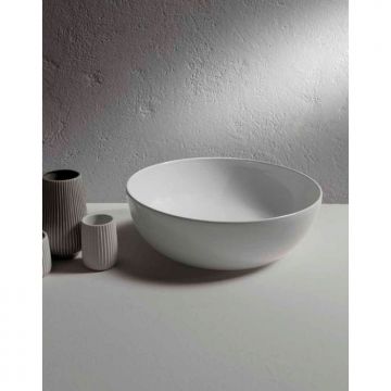 Раковина Globo (Глобо) T-Edge -чаша 45х16 см, без отверстий, на столешницу, цвет: белый B6T45.BI