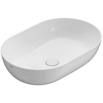 Раковина Globo (Глобо) T-Edge -чаша на столешницу 60х41 см, без отверстий, цвет: белый матовый B6O60.BO