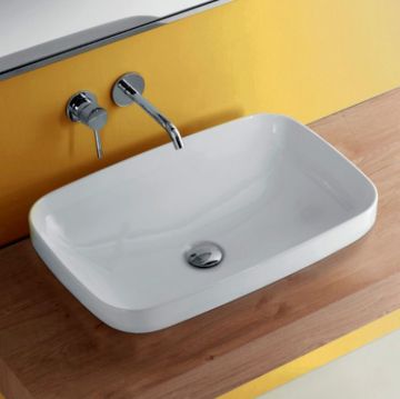 Раковина Kerasan Tribeca встраиваемая 60х38 см, без отверстий, цвет: белый 514301
