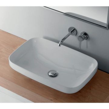 Раковина Kerasan Tribeca встраиваемая 60х38 см, без отверстий, цвет: белый 514301
