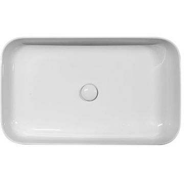 Раковина Kerasan (Керасан) Tribeca 70х43 см, без отверстий, накладная, цвет: белый 460201