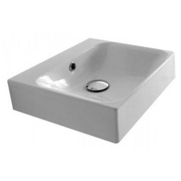 Раковина Kerasan Cento 40х35 см, подвесная, без отверстий, цвет: белый 353901*0