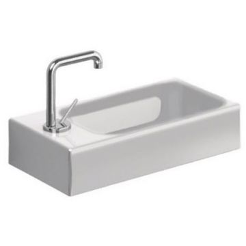 Раковина Kerasan Cento 45х25 см, 1 отверстие, подвесная, цвет: белый 353701L*1