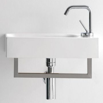 Раковина Kerasan Cento 45х25 см, 1 отверстие, цвет: белый 353701R*1