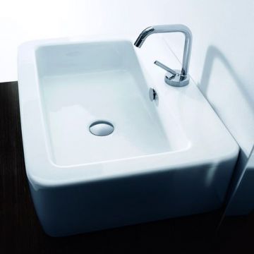 Раковина Kerasan Ego 60х43 см, 1 отверстие, цвет: белый 324201*1