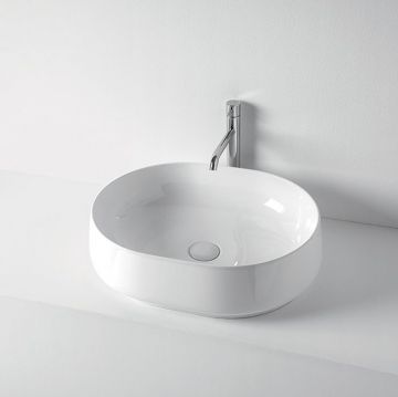 Раковина Kerasan (Керасан) F10 56х44см, накладная, без отверстий, цвет: белый 460501