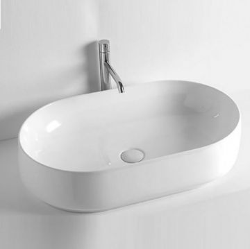 Раковина Kerasan (Керасан) F10 70х44см, накладная, без отверстий, цвет: белый 460601