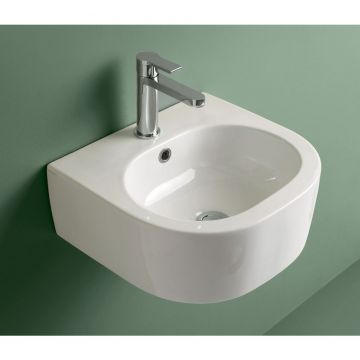 Раковина Kerasan (Керасан) Flo 40х37 см, 1 отверстие, цвет: белый 314901*1