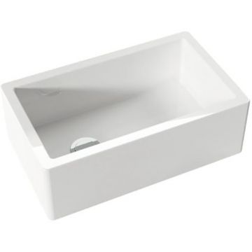 Раковина Kerasan (Керасан) Hannah Essex 75.8x45.6x25.4 см, без отверстий, кухонная, цвет: белый 541101