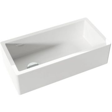 Раковина Kerasan (Керасан) Hannah Essex 91x45.6x25.4 см, без отверстий, кухонная, цвет: белый 541201