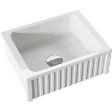 Раковина Kerasan (Керасан) Hannah Hampshire 60x47x22 см, без отверстий, кухонная, цвет: белый 546001