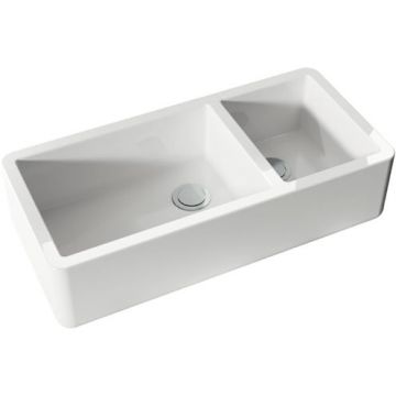 Раковина Kerasan (Керасан) Hannah Oxfordshire 100x47x25.4 см, без отверстий, кухонная, цвет: белый 543101