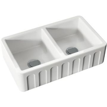 Раковина Kerasan (Керасан) Hannah Surrey 80x47x23 см, без отверстий, кухонная, цвет: белый 545001