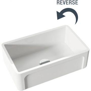 Раковина Kerasan (Керасан) Hannah Yorkshire 75.8x47x25.4 см, без отверстий, кухонная, цвет: белый 542101